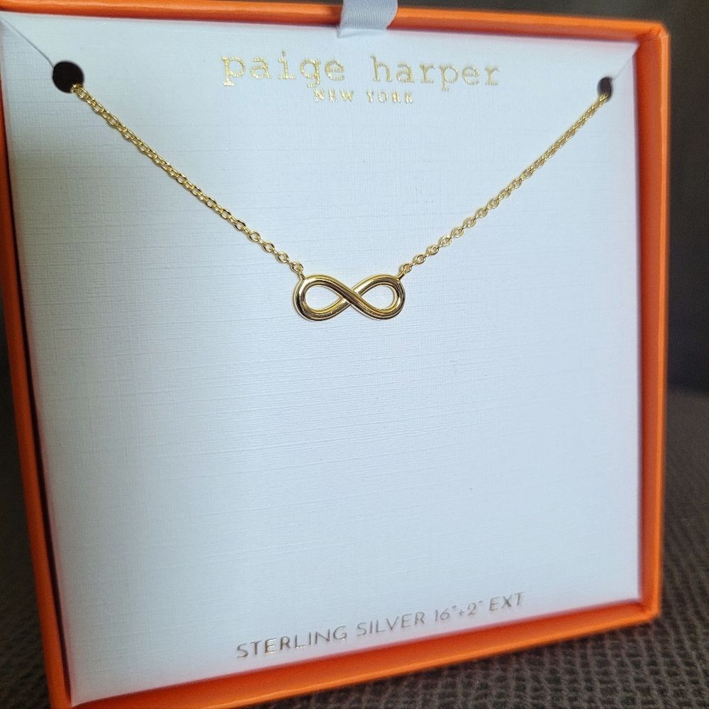 Paige Harper Stationary Infinity♾️ Symbol Necklace - NIB - Picture 11 of 14